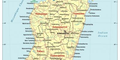 Map of Madagascar road