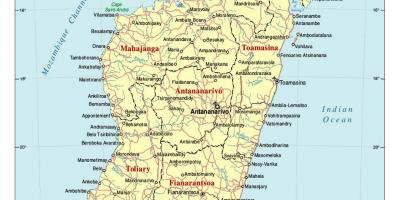 Detailed map of Madagascar