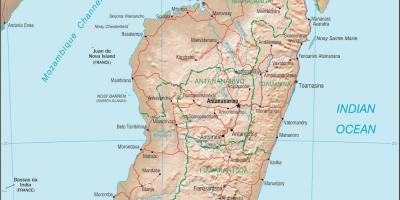 Madagascar country map