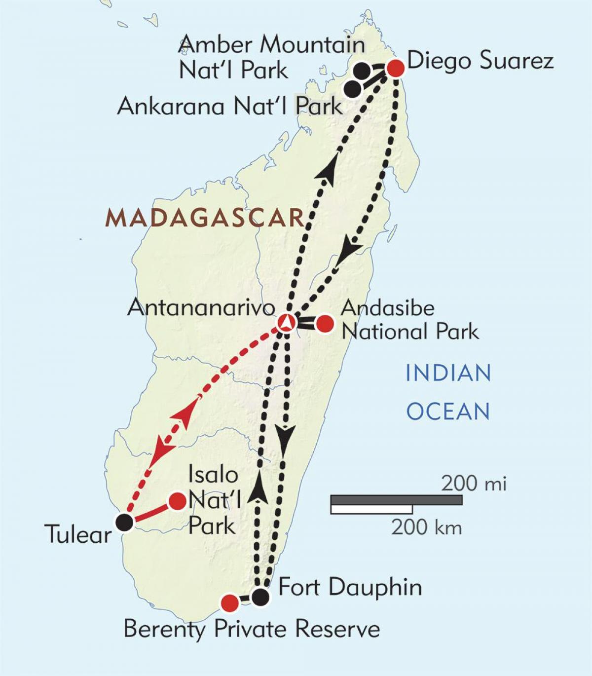 antananarivo Madagascar map