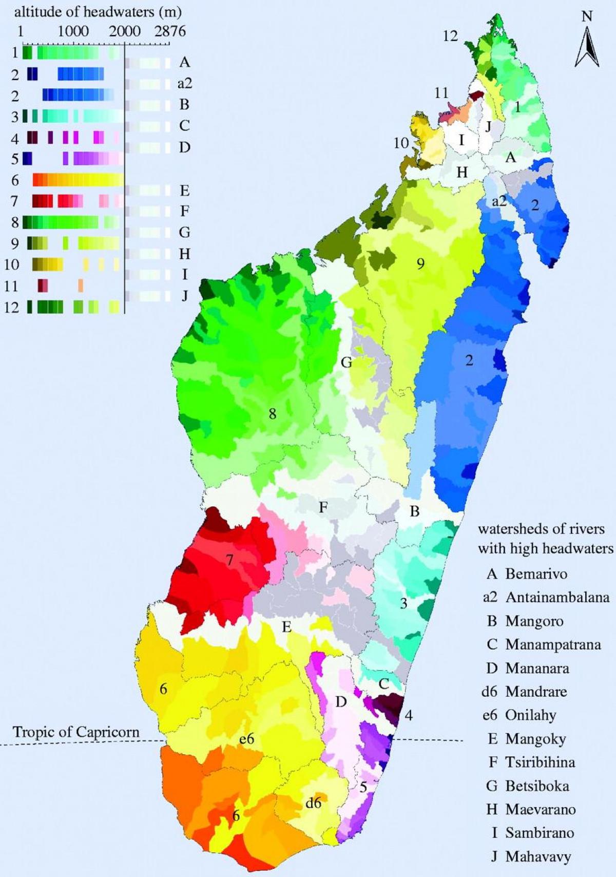 map of Madagascar climate