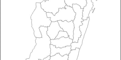 Madagascar map outline