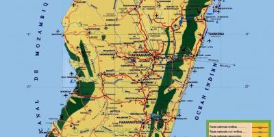 Madagascar tourist attractions map